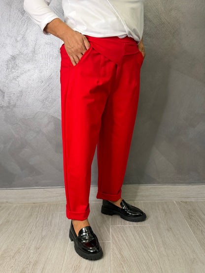 Pantalone 158C Sofia Rosso