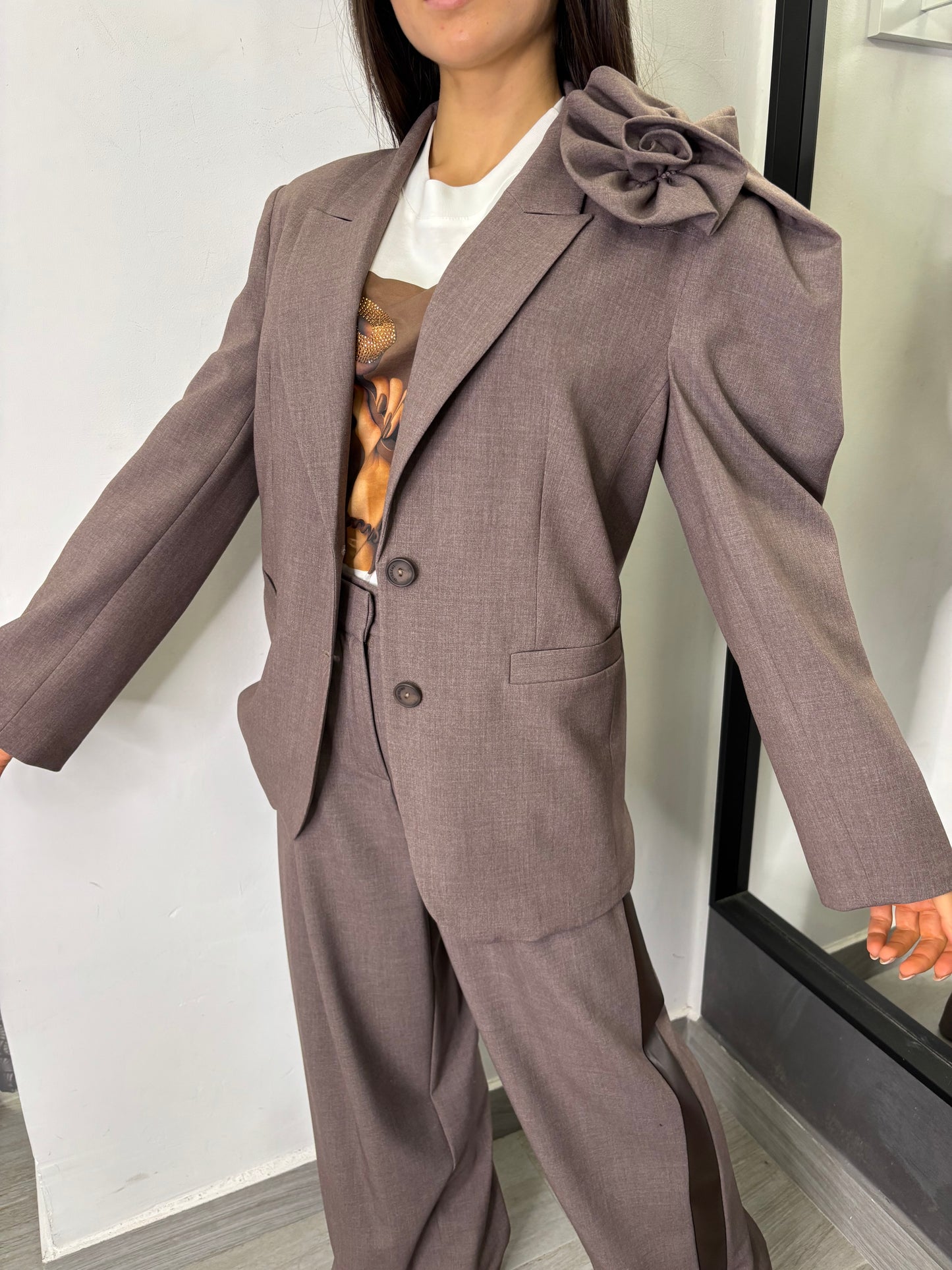 Giacca Nocciola Melange Imperial