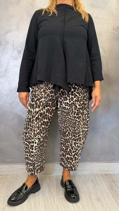 Pantalone Wendy Balloon Leopardato