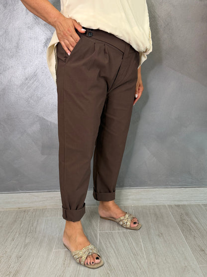 Pantalone 158C Ambra Marrone