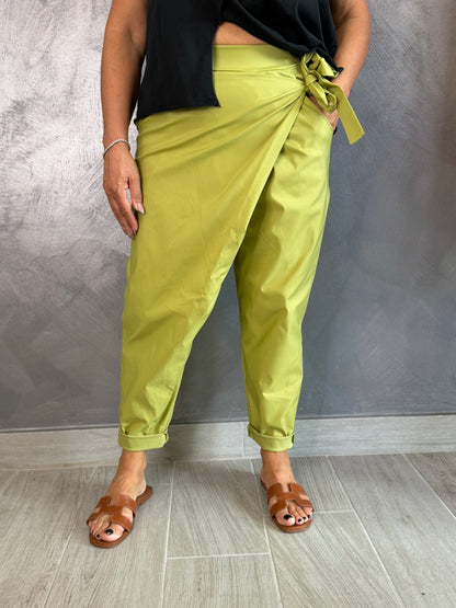 Pantalone Sun Pareo Summer Verde Mela