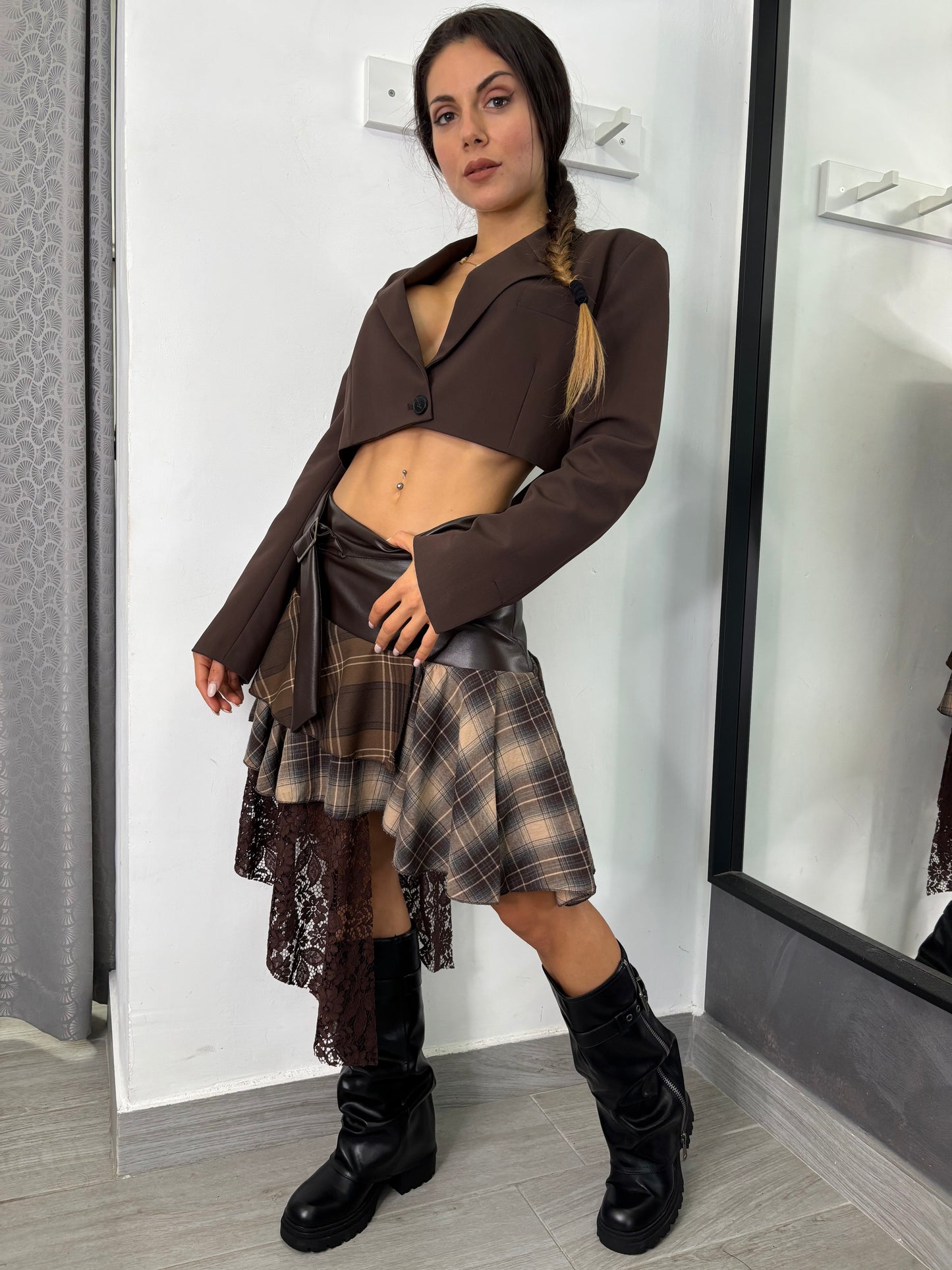 Gonna Qudri Marrone Vicolo