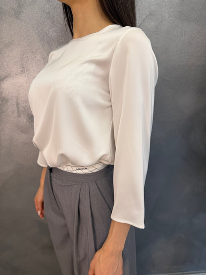 Camicia Saten White Imperial