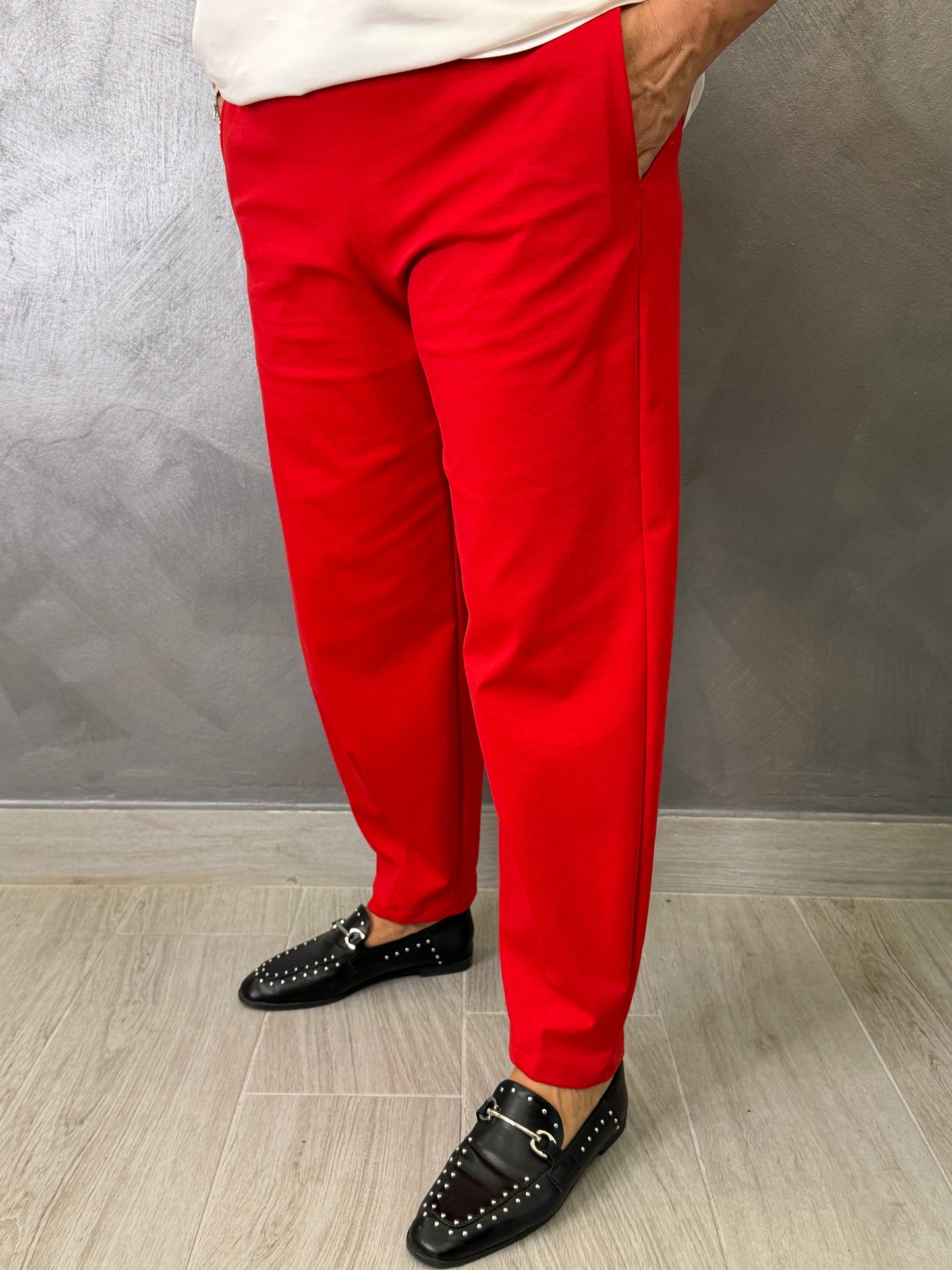 Pantalone Wendy Slim Rosso