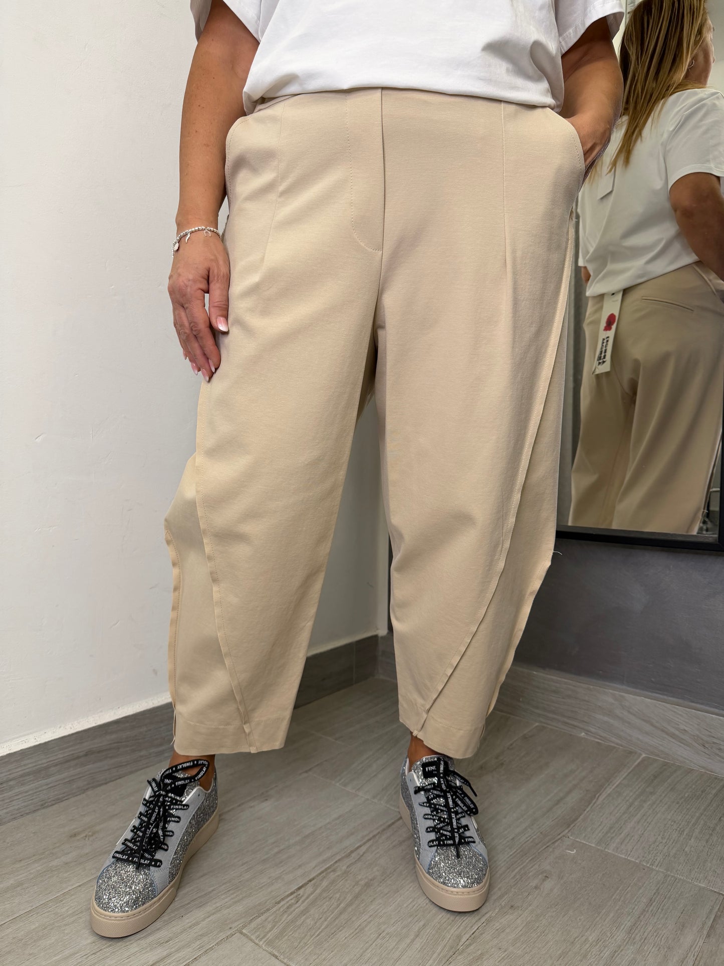 Pantalone Wendy Balloon Beige