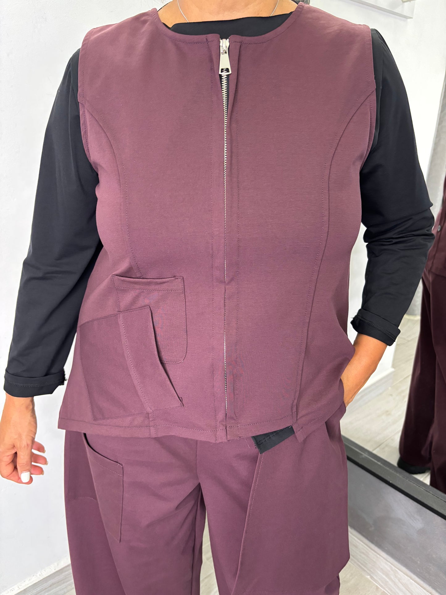 Gilet Sun Tati Burgundi