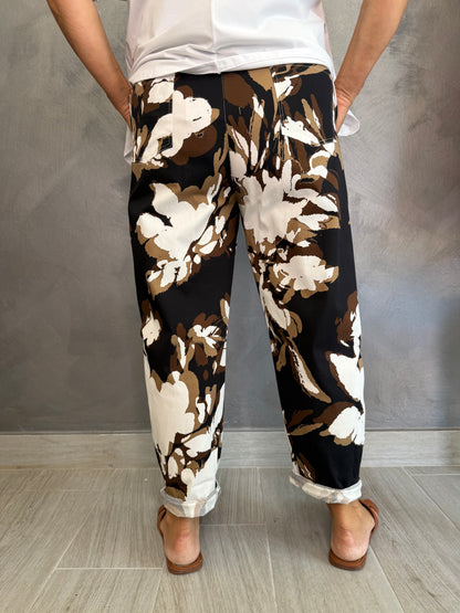 Pantalone 158C Elettra Marrone Scuro