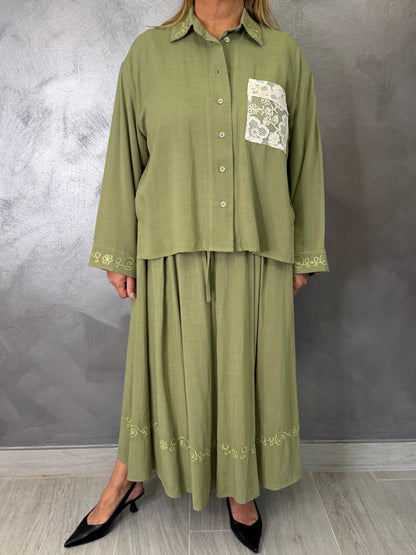 Camicia Emma Verde Militare