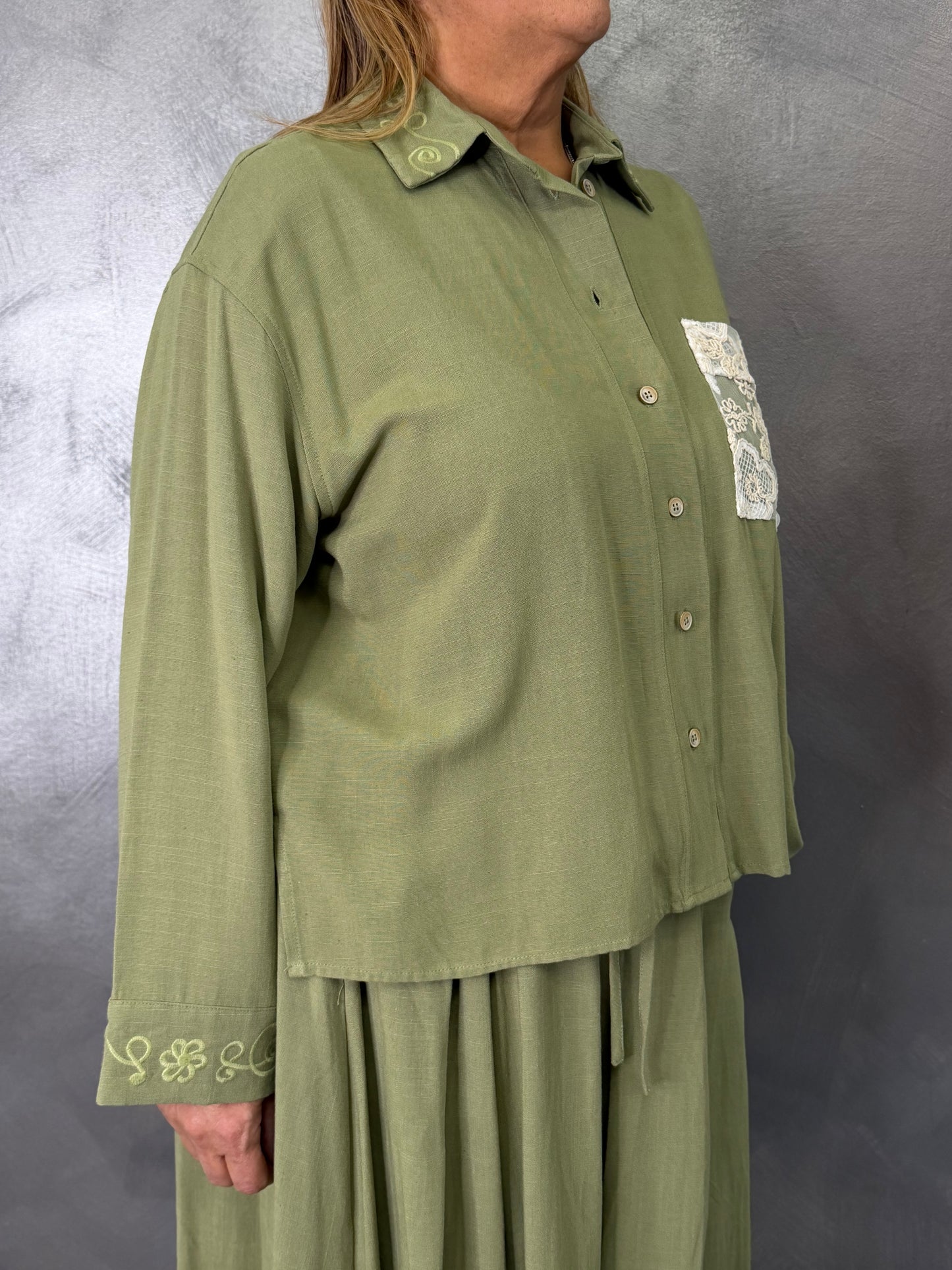 Camicia Emma Verde Militare