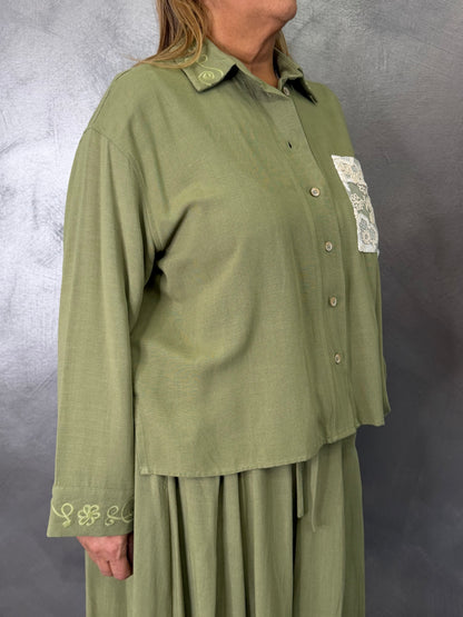 Camicia Emma Verde Militare