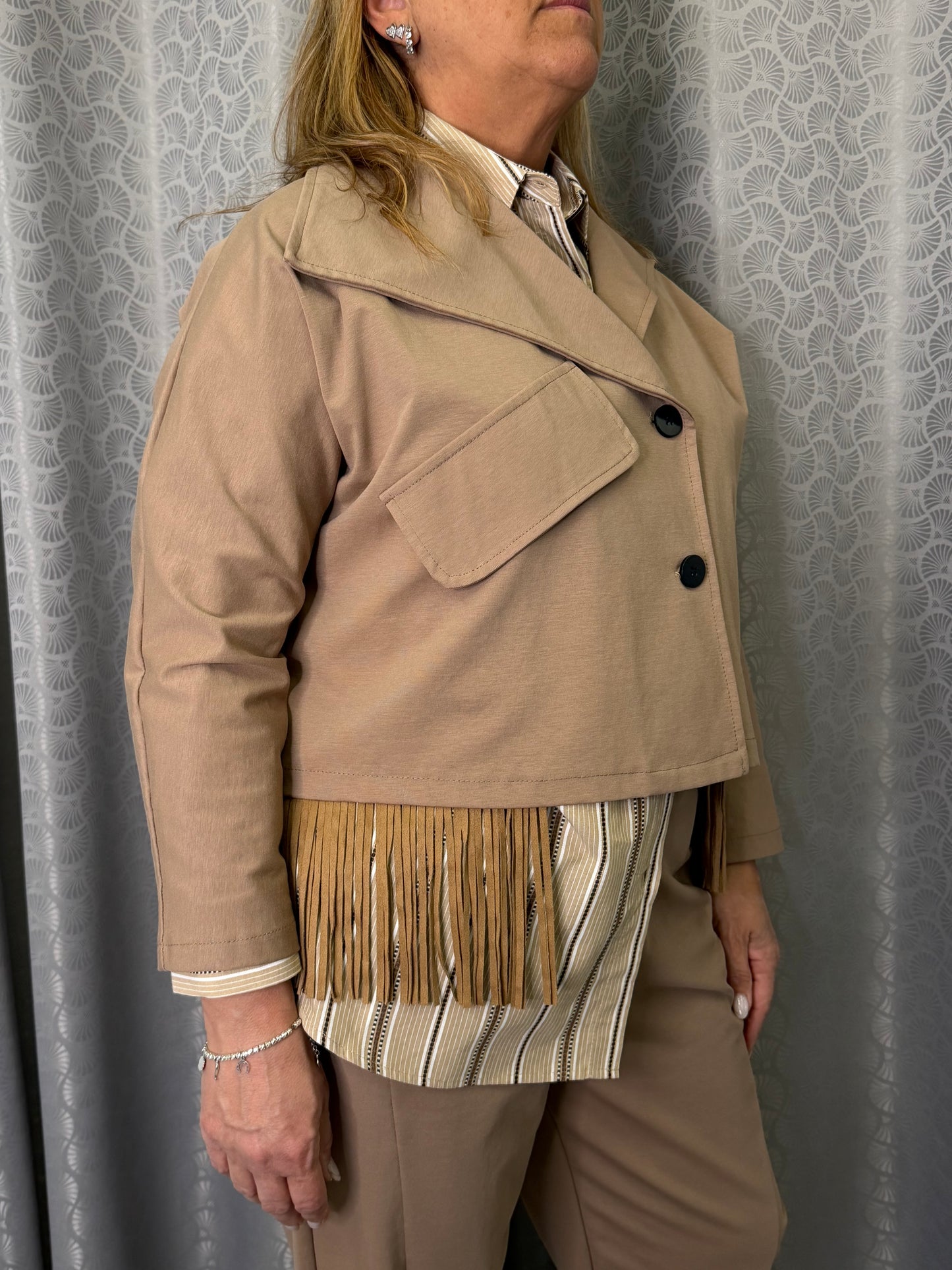 Giacca Sun Mirka Beige Scuro
