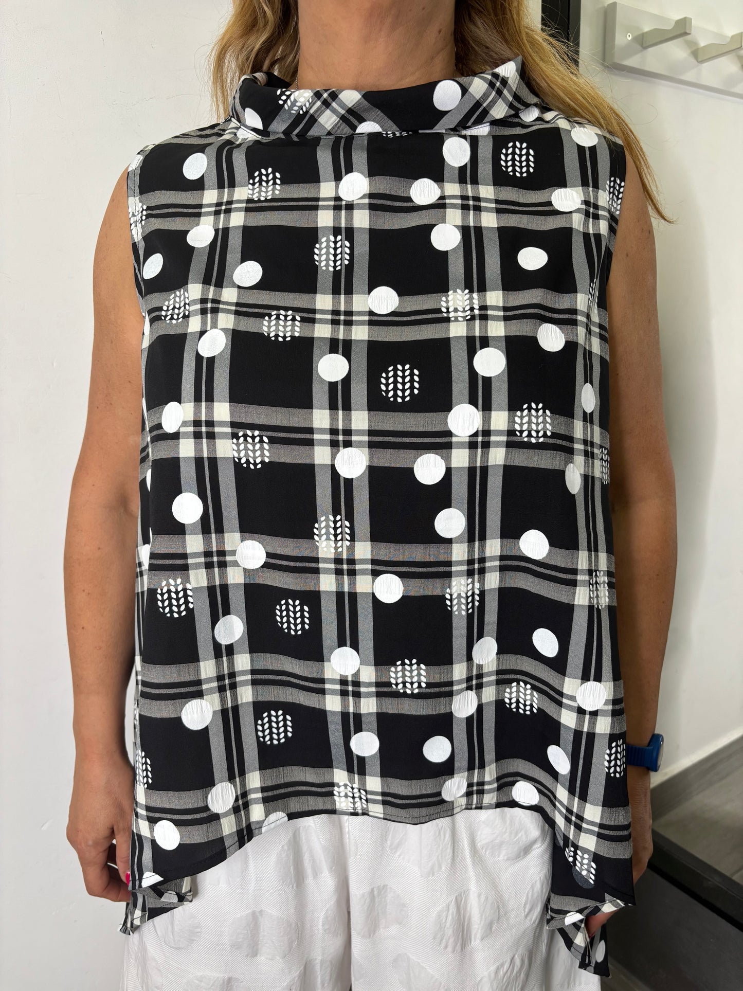 Gilet Wendy Trendy a quadri
