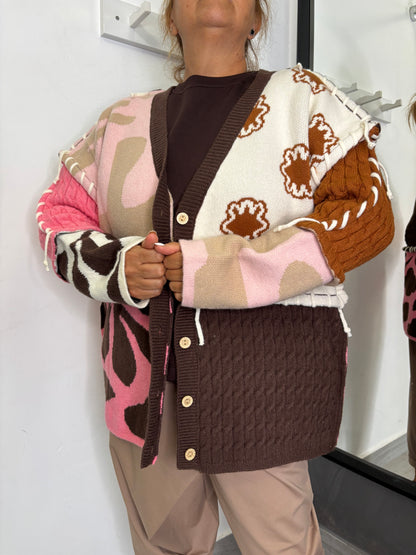 Cardigan Madagascar Brown