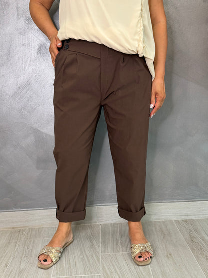 Pantalone 158C Ambra Marrone