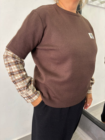 Maglione Fun Marrone