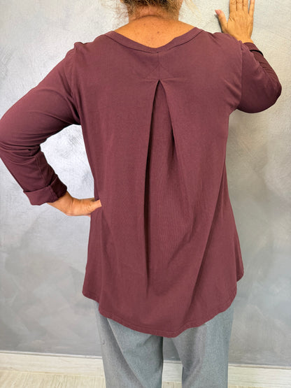 T-Shirt Casual Wendy Bordeaux