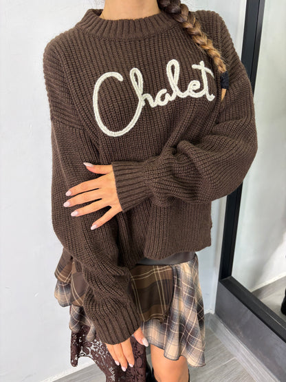 Maglione Chalet Marrone Lumina