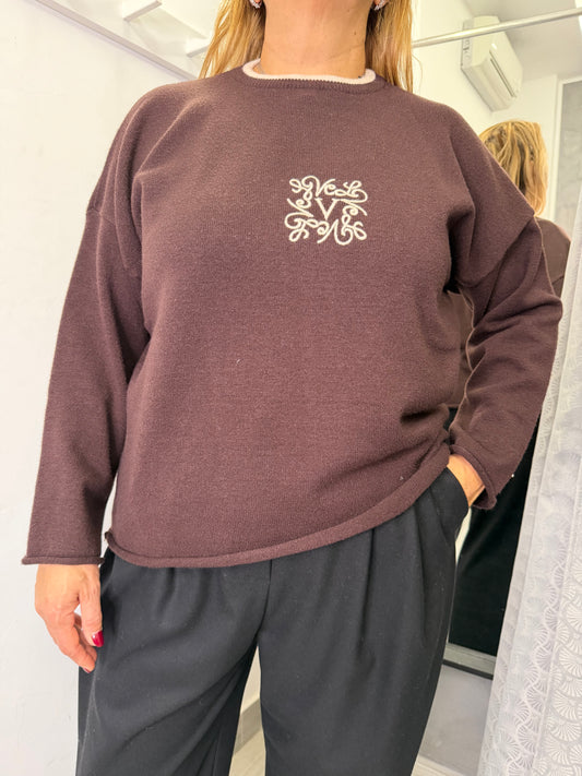 Maglione Marrone Vicolo