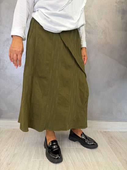 Gonna Wendy Flaminia Verde Oliva