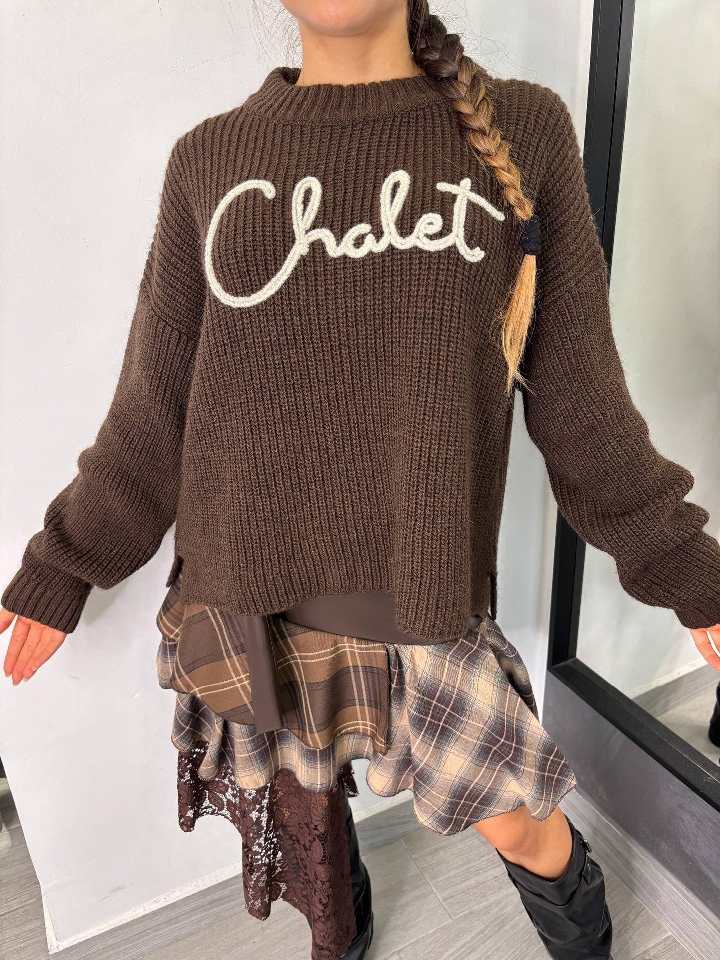 Maglione Chalet Marrone Lumina