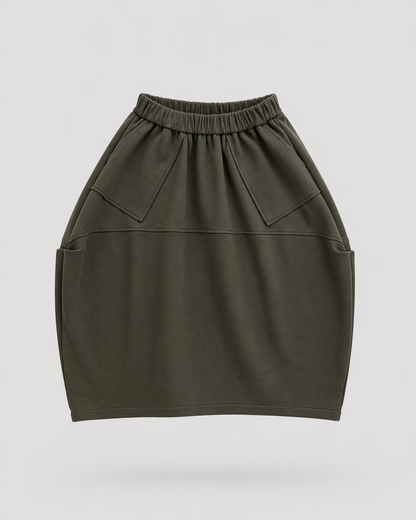 Gonna Wendy Sara Verde Militare