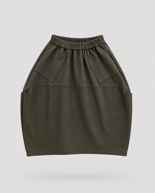 Gonna Wendy Sara Verde Militare