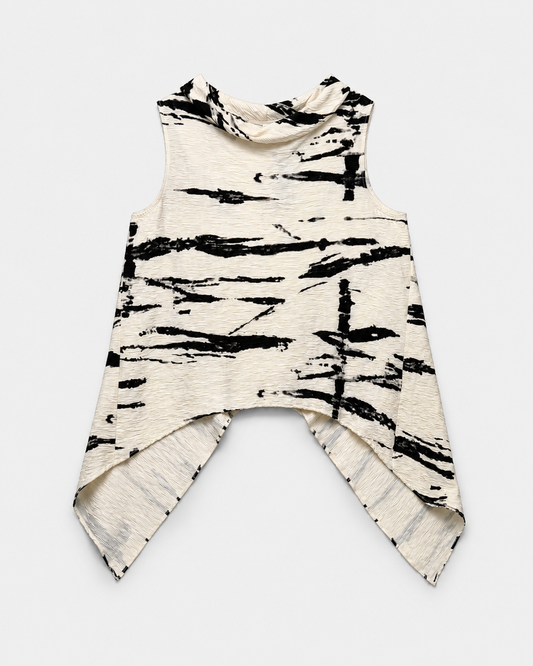 Top Wendy Onda Bianco/Nero