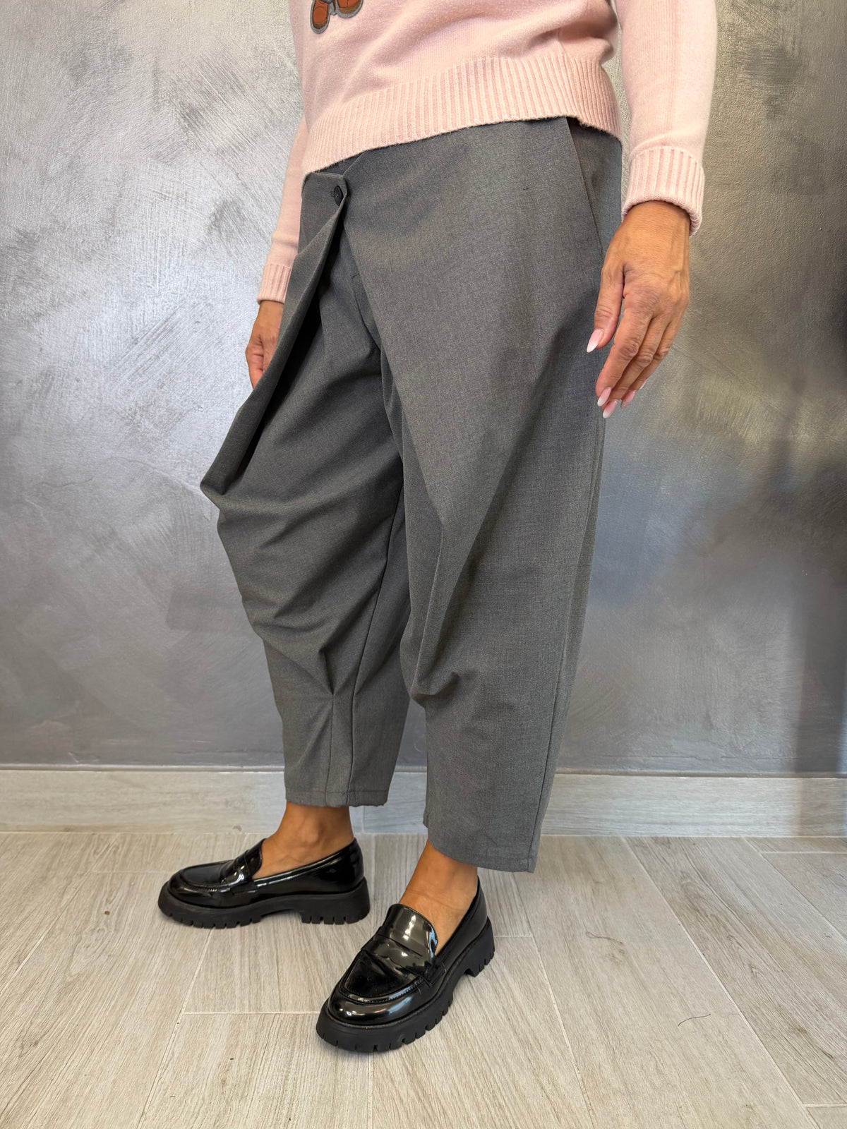 Pantalone Wendy Doppio Pareo Grigio