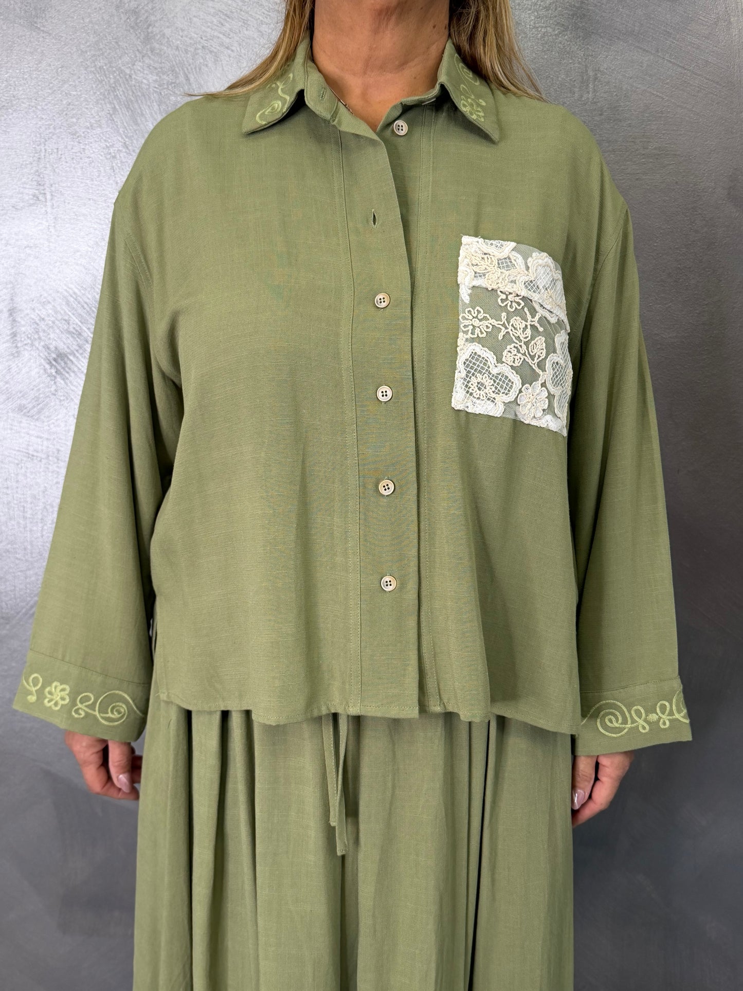 Camicia Emma Verde Militare