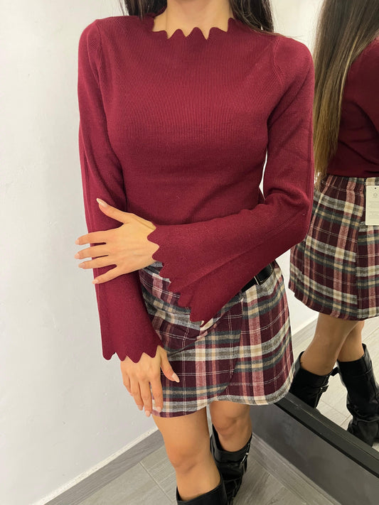 Maglietta Smerlata Bordeaux