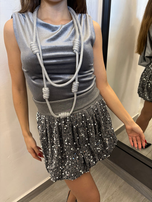 Collana Sparkling Argento