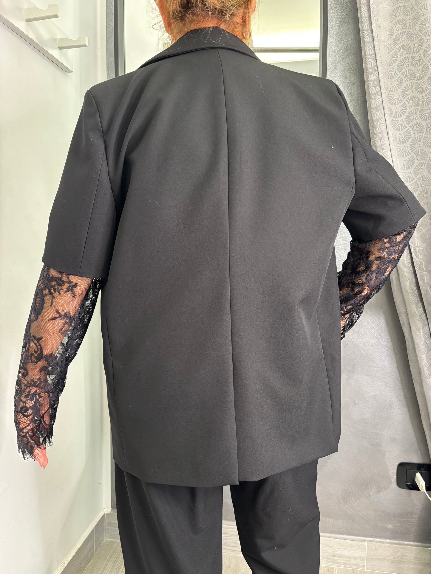 Giacca Pizzo Nera Vicolo