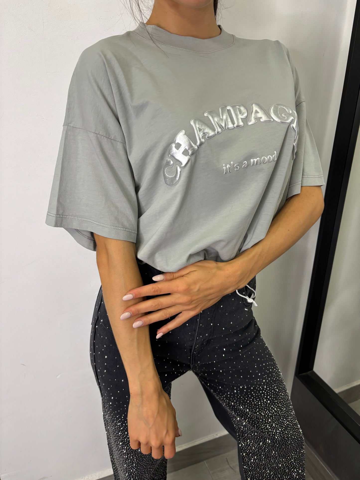 T-Shirt Champagne Grigia Vicolo