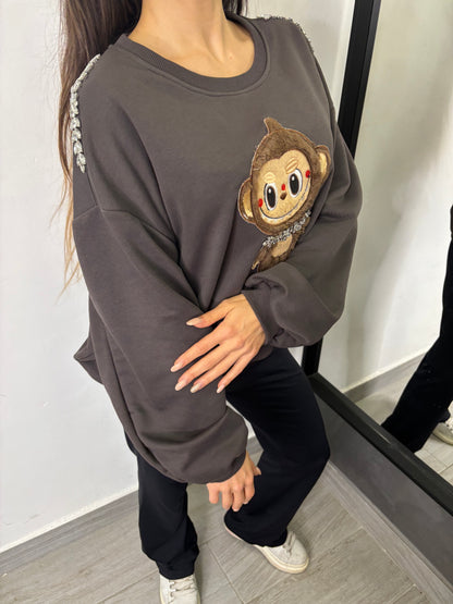 Felpa Labubu Marrone