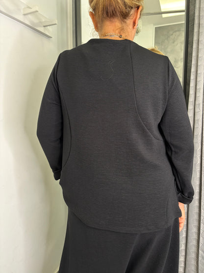 Maglia Wendy Morgan Con Tasche Nera