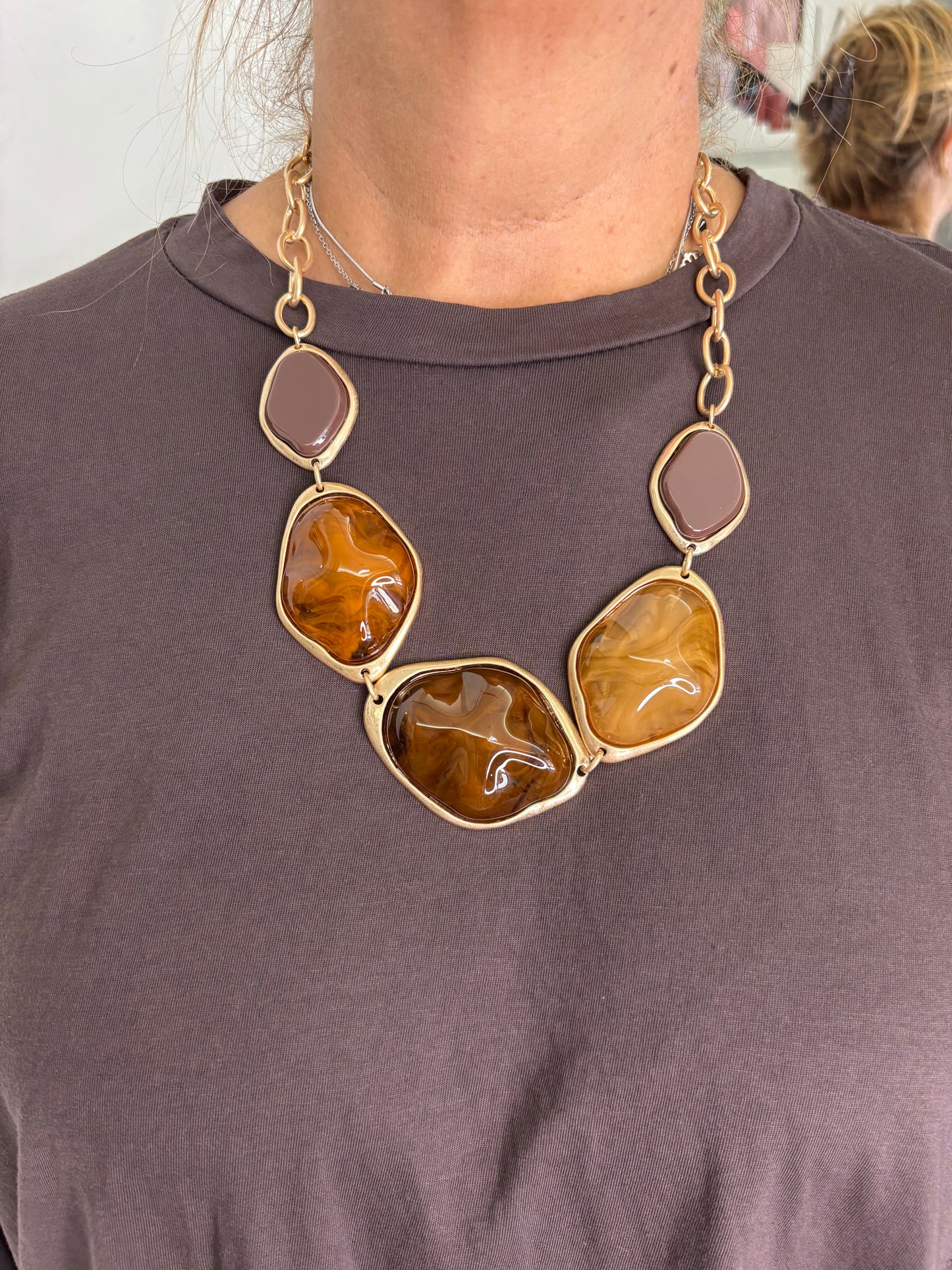 Collana Cledy Marrone