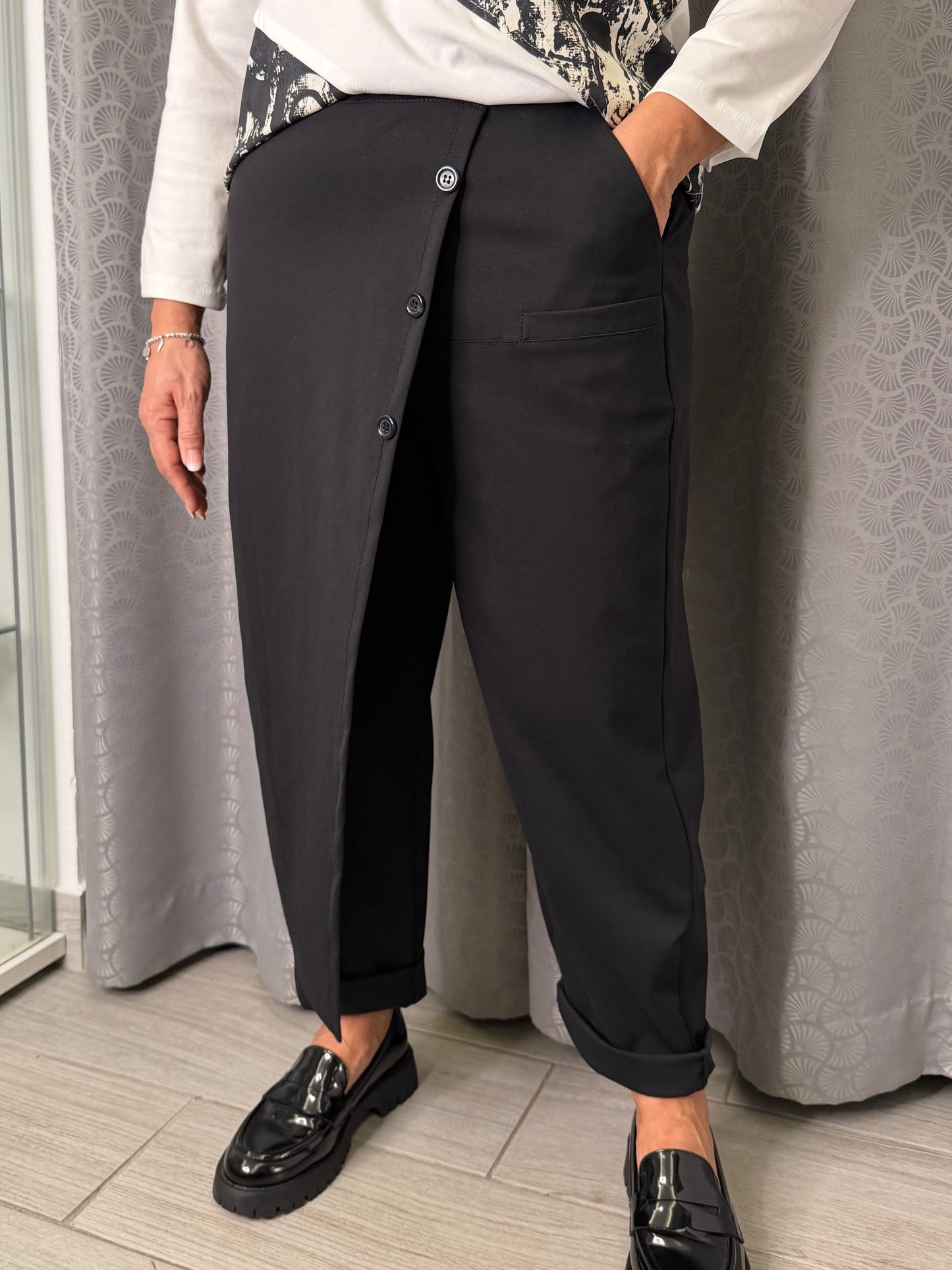 Pantalone 158C Asia Nero