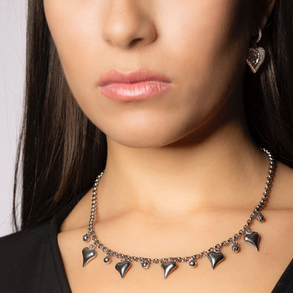 Collana Cuori Pendenti