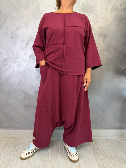 Pantalone Sun Nerissa Bordeaux