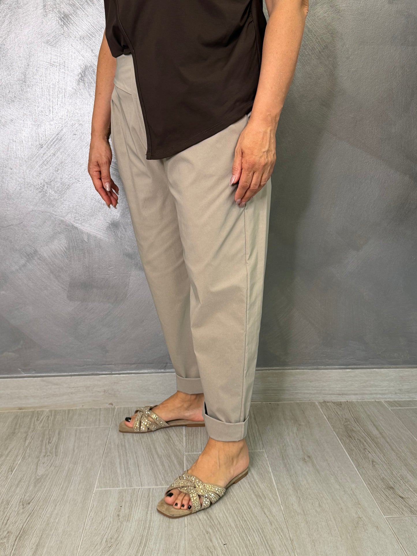 Pantalone 158C Ambra Tortora