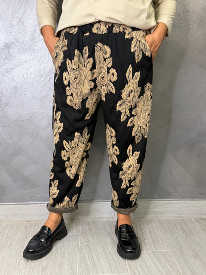 Pantalone 158C Rose Nero