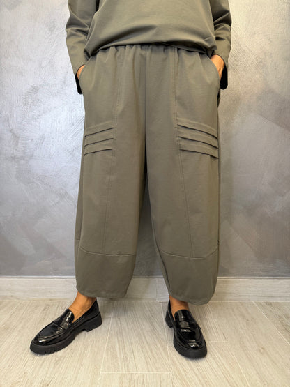 Pantalone Aléa Uni Bea Verde Militare