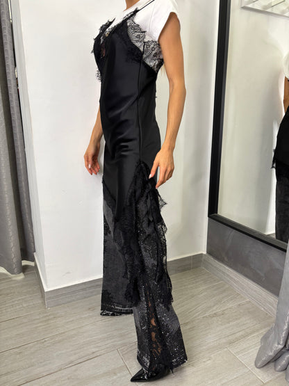 Abito Lingerie Pizzo Nero