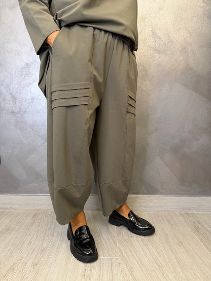Pantalone Aléa Uni Bea Verde Militare