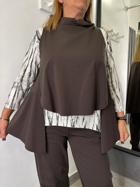 Gilet Wendy Marrone