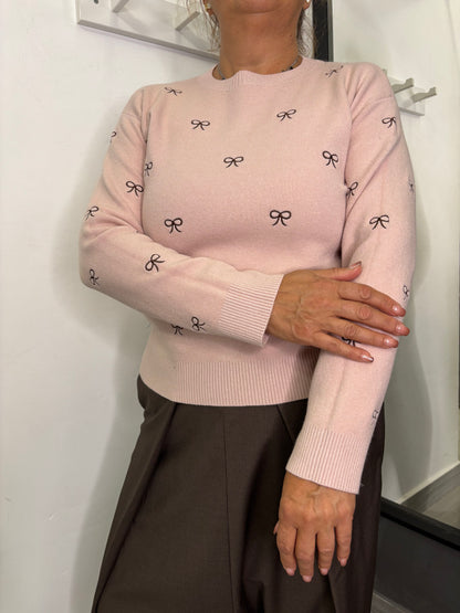 Maglione Fiocchi Rosa