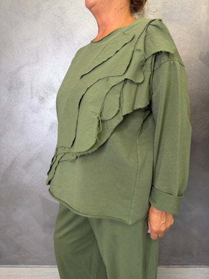 Felpa Wendy Dalia Verde