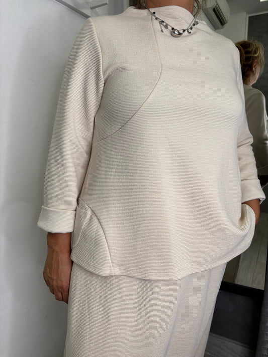 Maglia Wendy Morgan Con Tasche   Burro