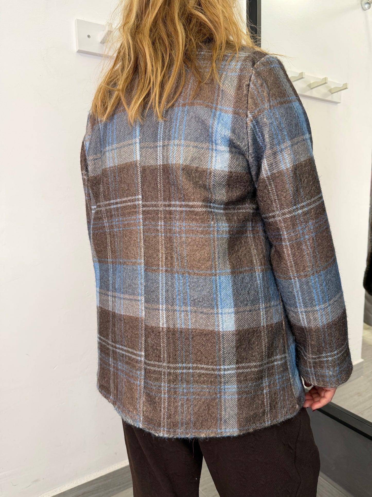 Giacca Quadri Azzurra