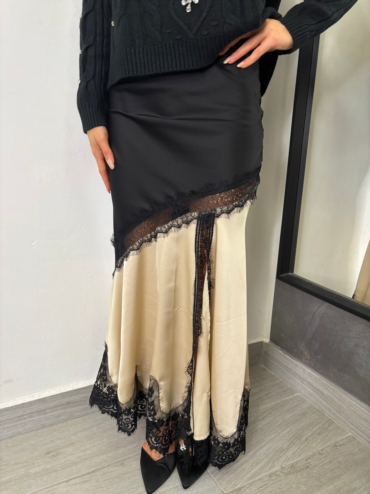 Gonna Saten Burro Vicolo